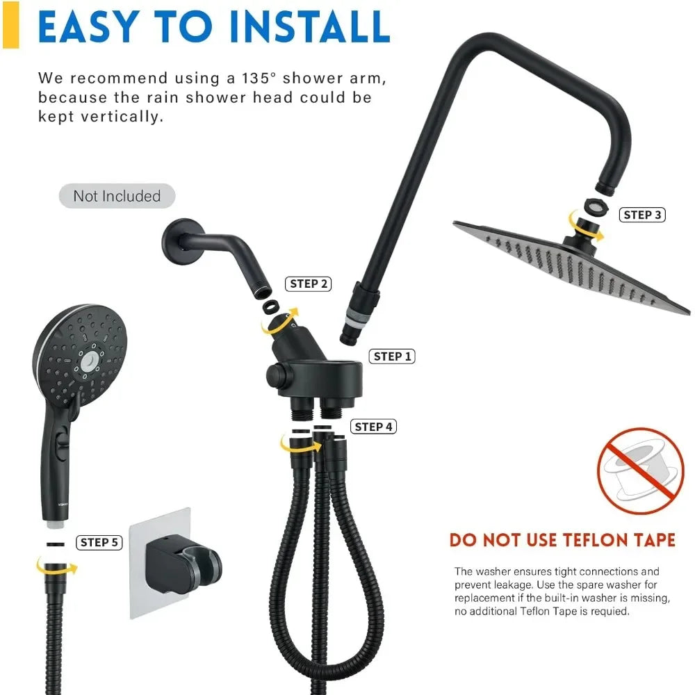 🚿 Easy Rainfall Shower Kit🚿