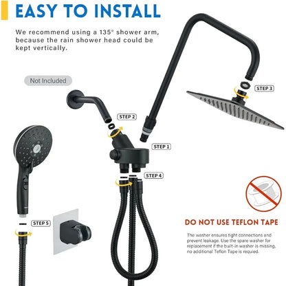 🚿 Easy Rainfall Shower Kit🚿