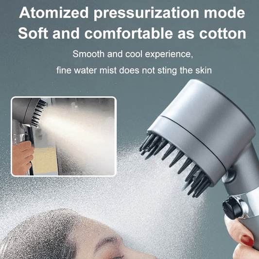 Powerful Mist Massage Shower Head With Filter & Versatile One-button Adjustment